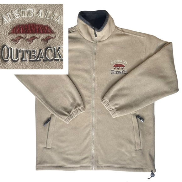 Outback Trading Co. Other - Outback Trading Company Fleece Jacket SZ Small Kangaroos Outdoors Preppy Unisex